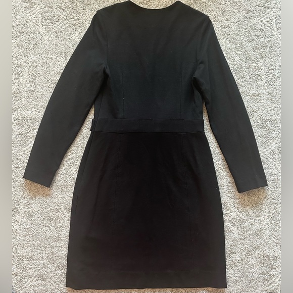Black Milly Dress with Gold Buckle - Size L - Picture 2 of 5